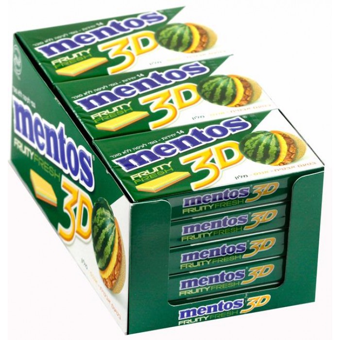 Mentos 3D Watermelon Pineapple Melon Gum