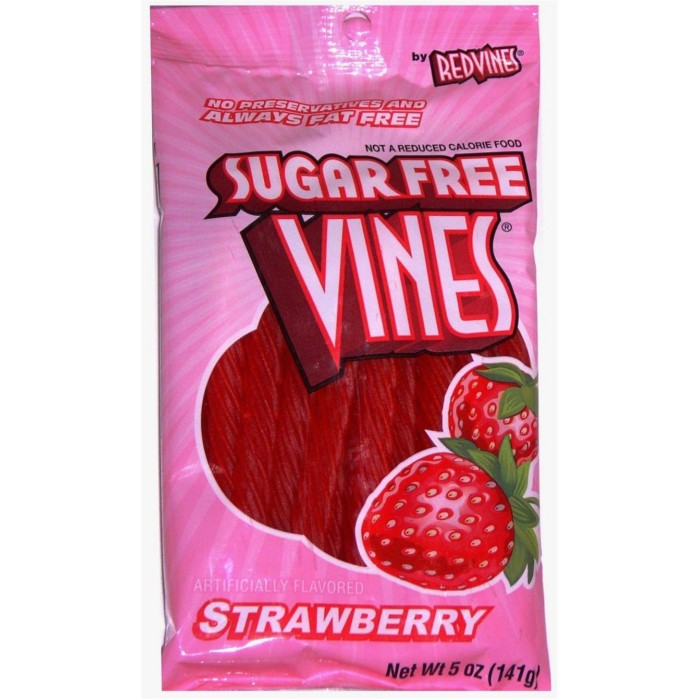 American Licorice Sugar Free Strawberry Twists 5 Oz Bag