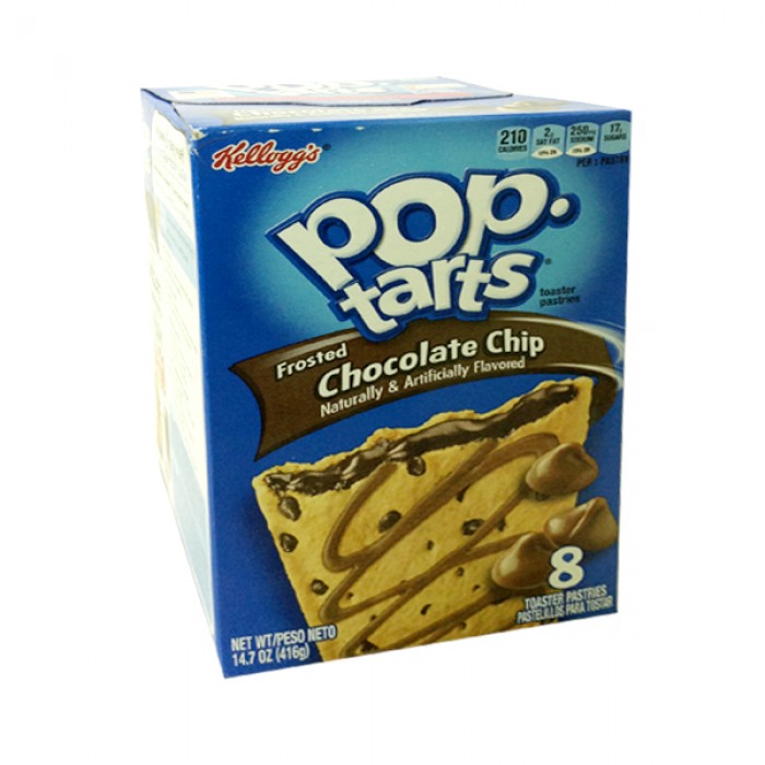 Kellogg's Pop Tarts Frosted Chocolate Chip 416g/14,7oz - Kellogg's Pop  Tarts Frosted Chocolate Chip 416g