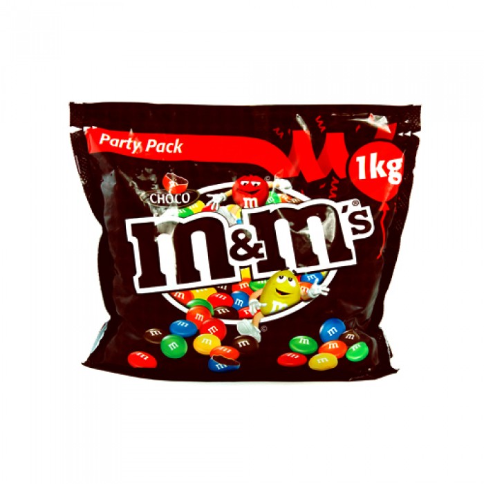 M&Ms Peanut Chocolate Party Bag Sharing party bag Pouch Gift Pack of 1  kg