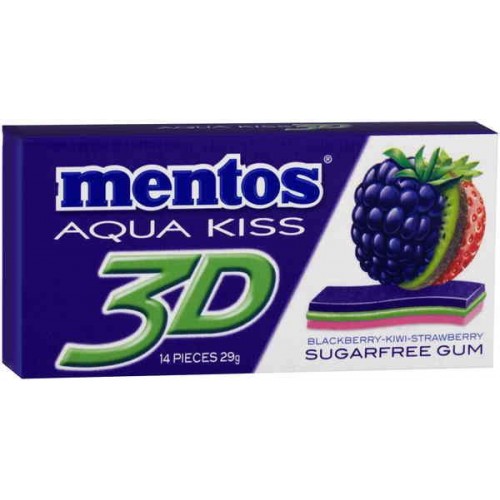 Mentos 3D Blackberry - Kiwi - Strawberry Gum