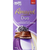 Milka Amavel Duo Blackberry & Almonds 130g