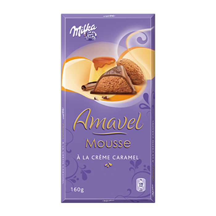 Milka Amavel Mouse Creme Caramel 160g