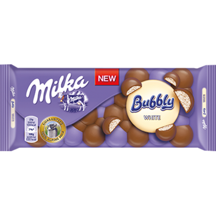 Milka Bubbly White 100g