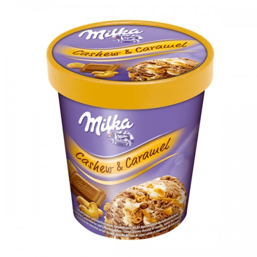 Milka Ice Cream Cashew & Caramel 480ml