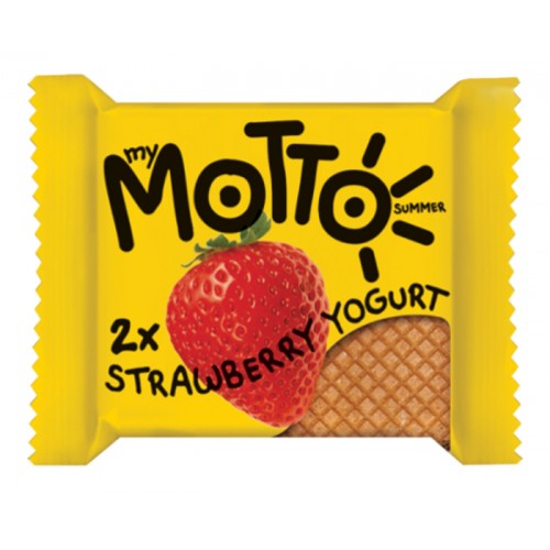 My Motto Summer 2 x Cocoa & Strawberry Yogurt Wafer 34g