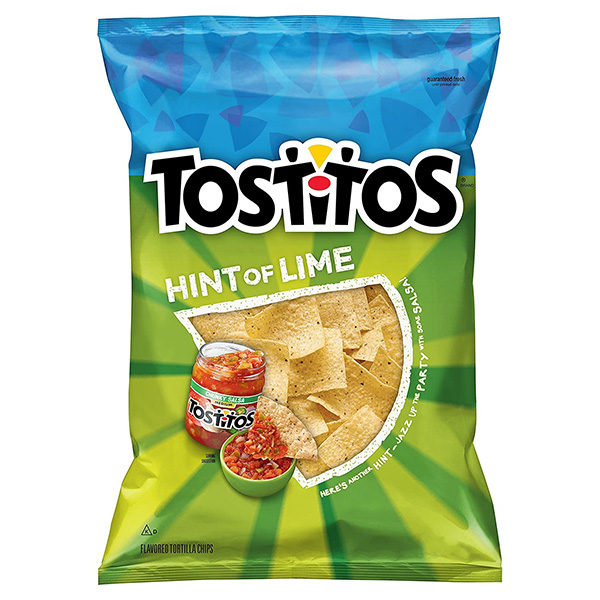 TOSTITOS Hint of Lime 10oz (283 5g) TOSTITOS Hint of Lime 10oz TOSTITOS Hint of Lime 10oz (283 5g) TOSTITOS Hint of Lime 10oz
