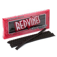 American Licorice Red Vines Tray Original Black Twists 5oz