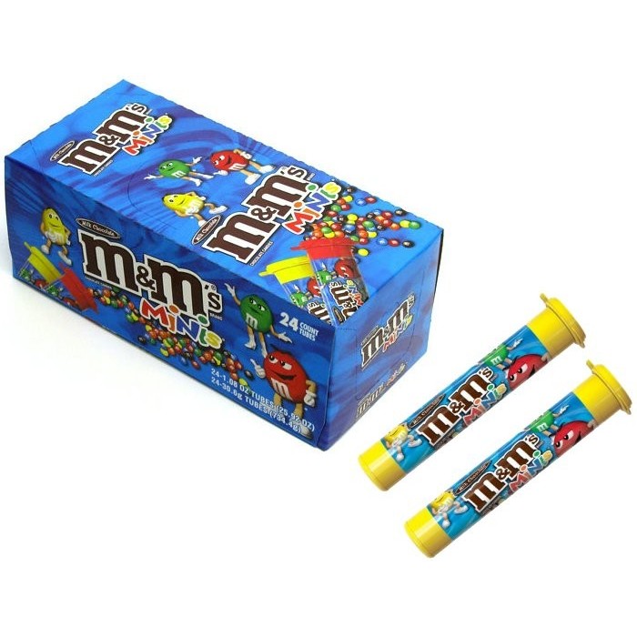 M&M's Minis Milk Chocolate Candy - 1.77 oz Mega Tube - DroneUp Delivery